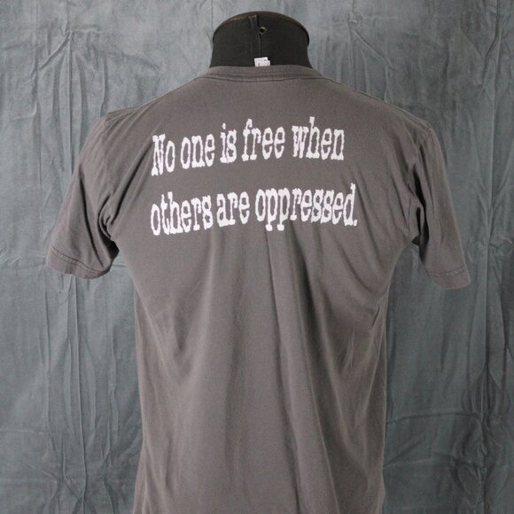 Punk Band Shirt (Retro) - Anti Flag No One is Free Other Oppressed - Mens Medium - Picture 7 of 9
